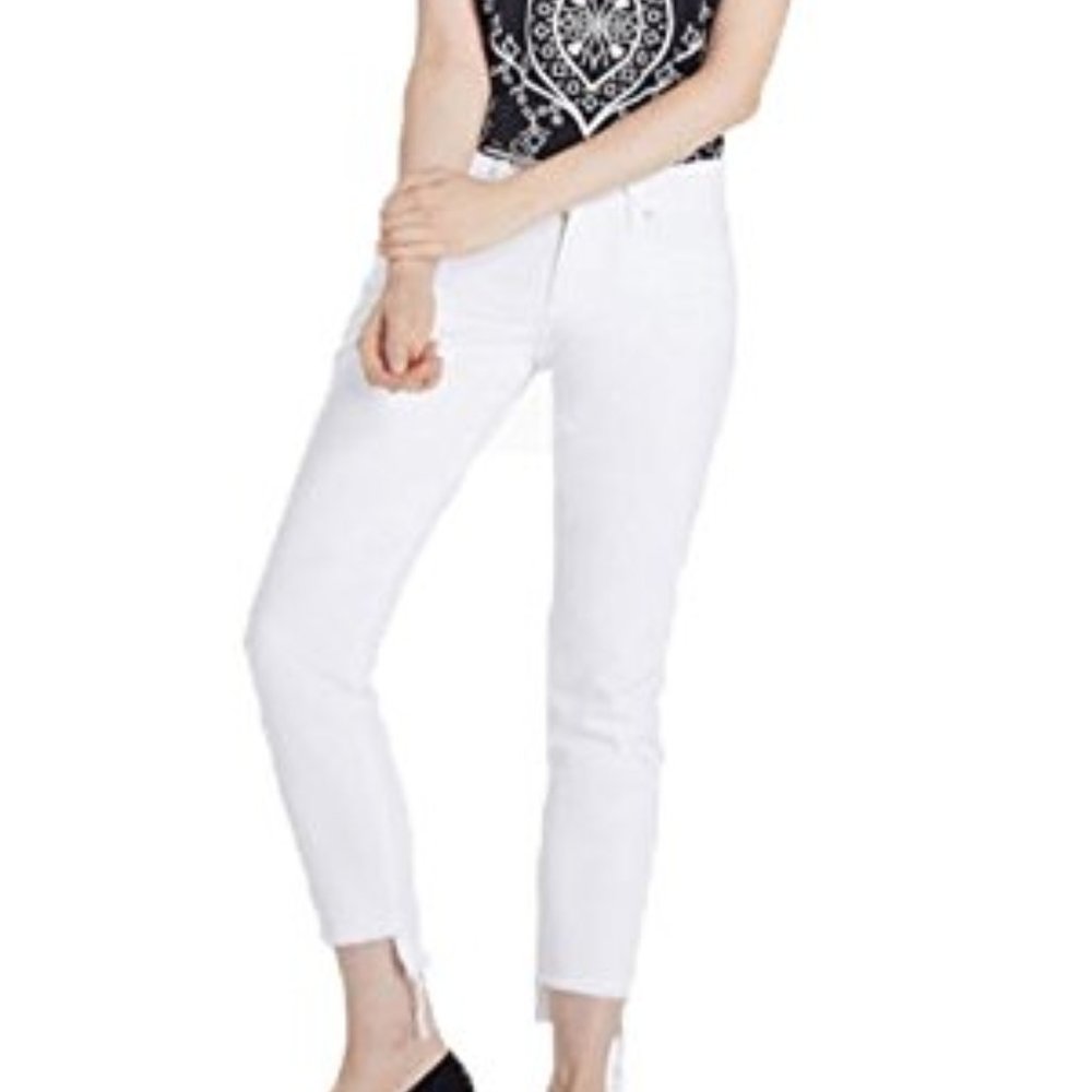 NEW - Lucky Brand SIENNA‎ SLIM BOYFRIEND JEAN white 31 crop skinny